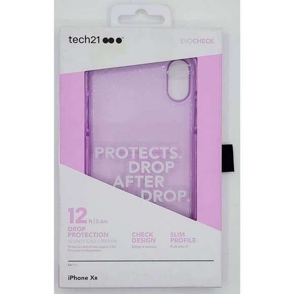 Tech21 Evo Check Case for Apple iPhone XR - Orchid Pink - Picture 3 of 6